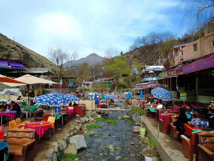 Viaggio Organizzato in Marocco - Ristoranti sul fiume nella Valle dell'Ourika - Valle di Ourika in 1 giorno da Marrakech