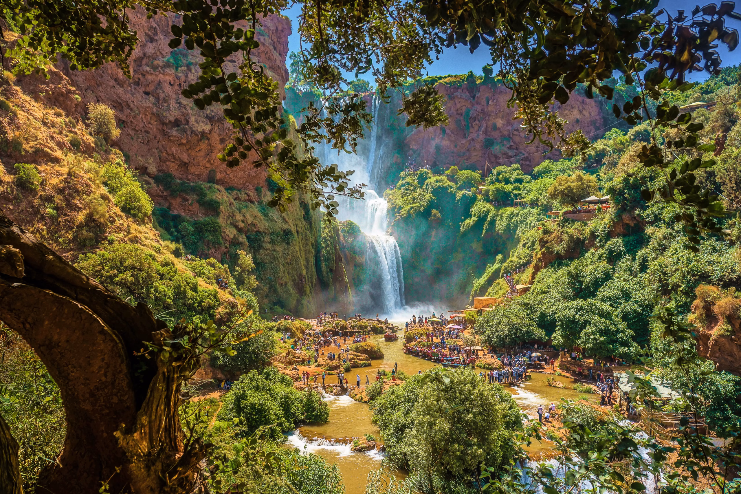 Viaggio organizzato in Marocco tour privati - Cascate Ouzoud 110m